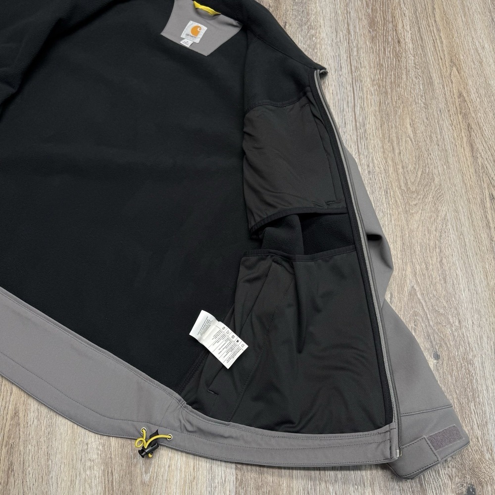 Carhartt Crowley Jacket Mens XL Gray Soft Shell Fleece Lined 102199 022 - Picture 5 of 12